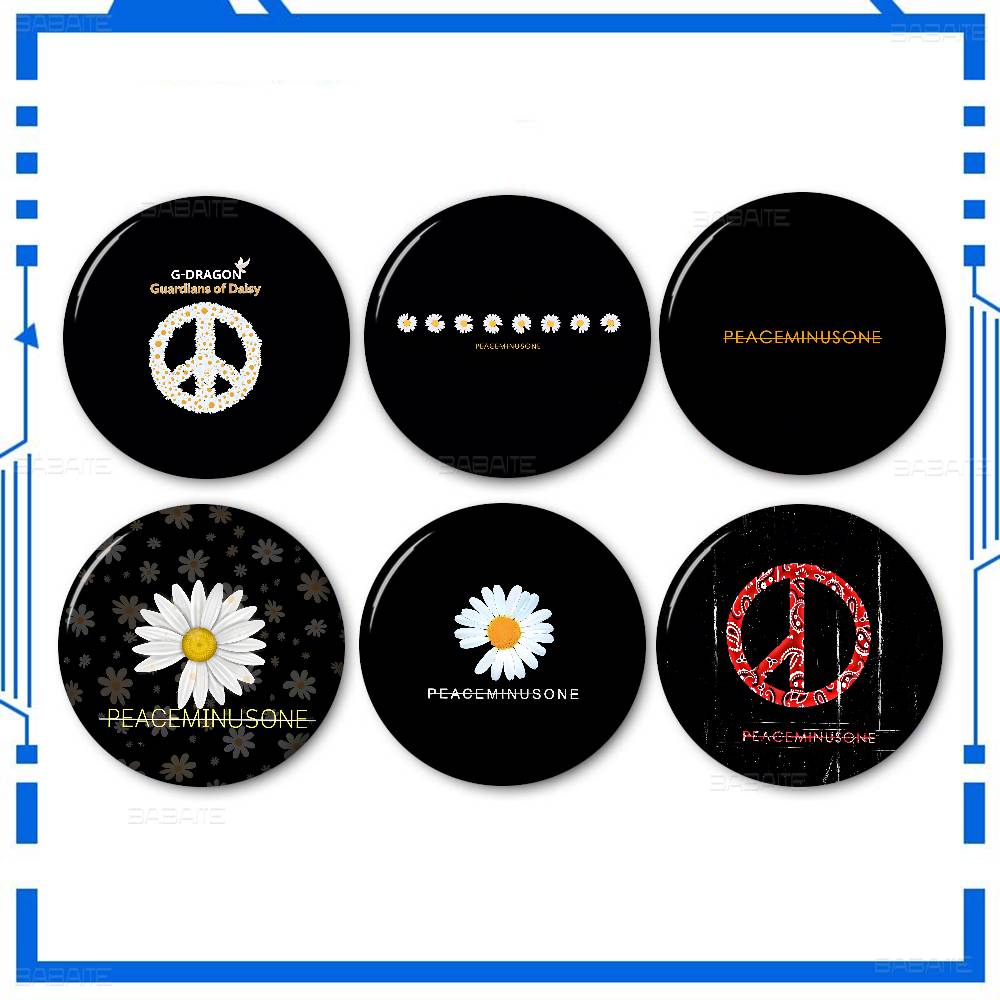 Peat Pellet Tray - P-P-Peaceminusones LOGO 58mm Broche faite à