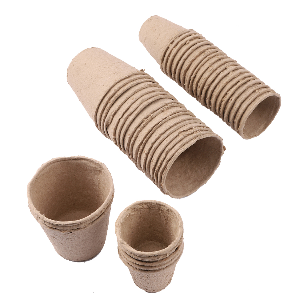 Peat Pellet Tray - Pots ronds de tourbe de jardin,